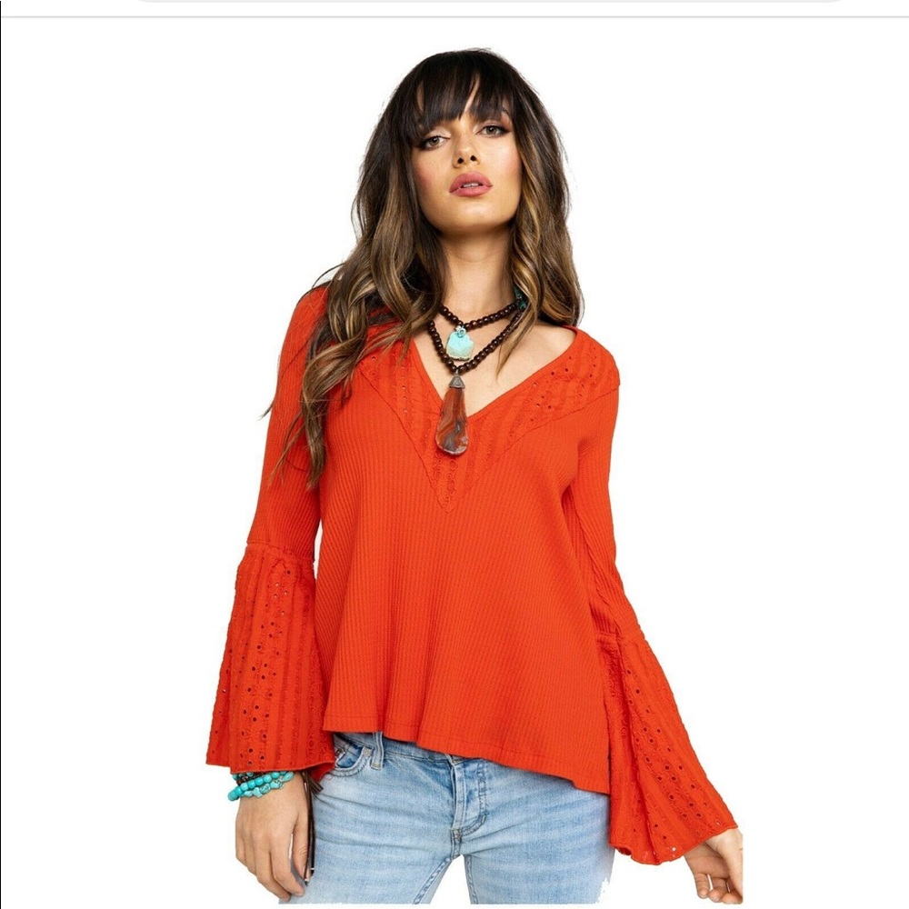 Free people Women's Parisian Nights Thermal Tee